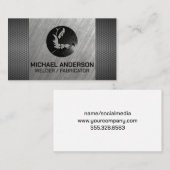 Lasser werkt op metaal visitekaartje (Voorkant / Achterkant)