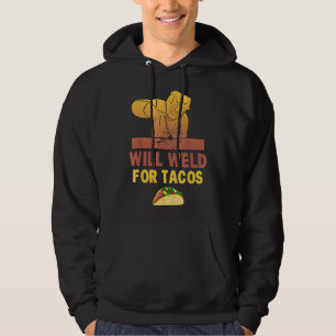 Lasser zal lassen voor taco's Grappige lashelm Ta Hoodie