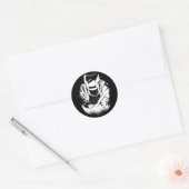 Lasserend echtgenoot ronde sticker (Envelop)