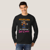 Lasserende moeder zoals een gewone moeder maar coo t-shirt (Voorkant volledig)