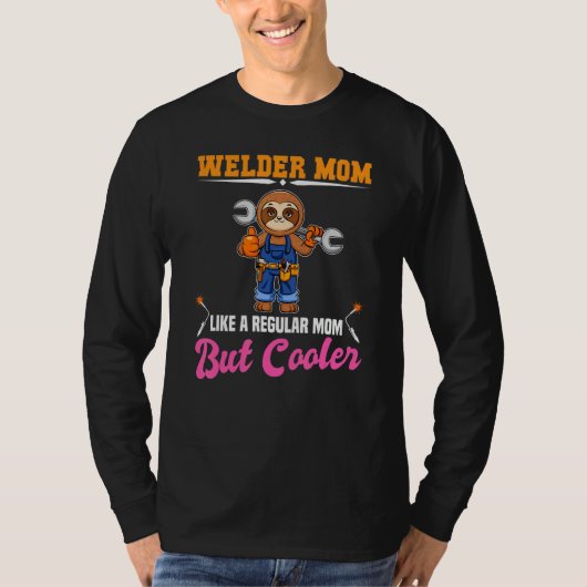Lasserende moeder zoals een gewone moeder maar coo t-shirt (Voorkant)