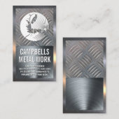 Lasserlogo | Staal | Metaalachtig Visitekaartje (Voorkant / Achterkant)