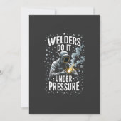 Lassers doen het onder druk Zee Welder Worker Kaart (Voorkant)