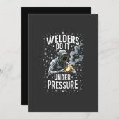 Lassers doen het onder druk Zee Welder Worker Kaart (Voorkant / Achterkant)