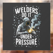 Lassers doen het onder druk Zee Welder Worker Raamsticker (Vel 2)
