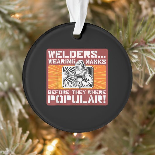 Lassers dragen maskers voordat ze populair waren! ornament (Boom)