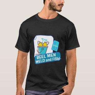 LASSERS HENGELEN MANNEN LASSEN EN VISSEN T-SHIRT