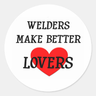 Lassers maken betere liefhebbers ronde sticker