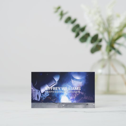 Lassers | Metalen rivetten | Reservaten Visitekaartje (Staand voorkant)