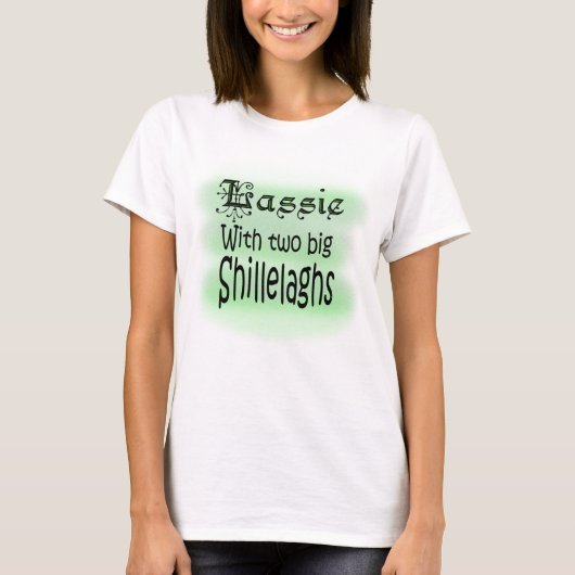Lassie met twee Big Shillelaghs Women's T-Shirt (Voorkant)