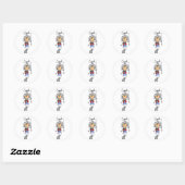 Lasso Cowgirl T-shirts en cadeautjes Ronde Sticker (Vel)