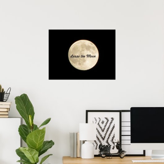 Lasso het Poster Moon (Thuiskantoor)