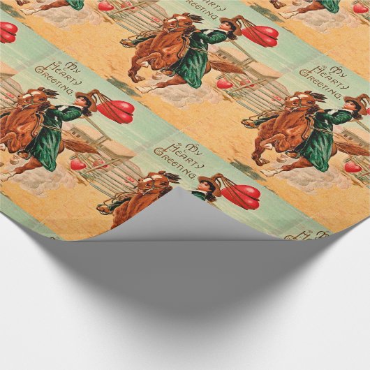 Lasso mijn hart Valentijn Cadeaupapier (Hoek)