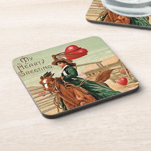 Lasso mijn hart  Valentijn Onderzetter (Linkerzijde)