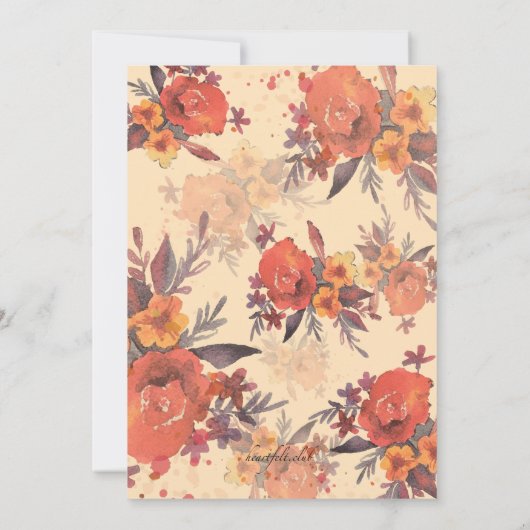 Lasso rond mijn hart bruiloft uitnodiging (Achterkant)