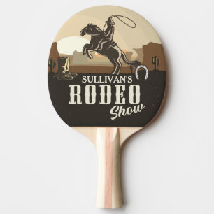 Lasso Roping Roundup ADD NAAM Westerne Rodeo Show Tafeltennisbatje