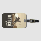 Lasso Roping Roundup NAAM TOEVOEGEN Western Rodeo Bagagelabel (Voorkant (horizontaal))