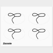 Lasso touw ovale sticker (Vel)