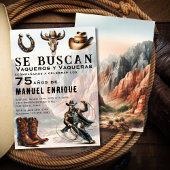 Lasso Vaquero Spaans Western Cowboy 75ste verjaard Kaart