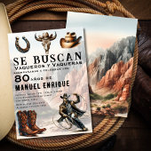 Lasso Vaquero Spaans Western Cowboy 80ste verjaard Kaart