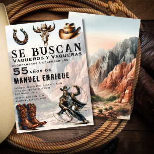 Lasso Vaquero Spaans Westers Cowboy 55ste Verjaard Kaart