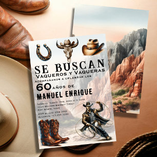 Lasso Vaquero Spaans Westers Cowboy 60e Verjaardag Kaart