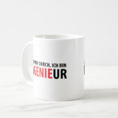 Lasst mich durch ich bin Ingenieur Koffiemok (Voorkant links)