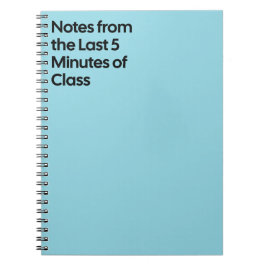 Last 5 Minutes Class Notebook Notitieboek