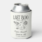 Last Boo Before I Do Bachelorette Halloween Party Blikjeskoeler (Blikje Voorkant)