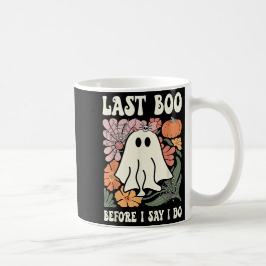 Last Boo Before I Say I Do Ghost Wedding Bachelore Koffiemok (Rechts)
