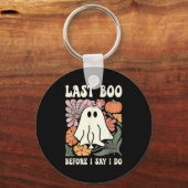 Last Boo Before I Say I Do Ghost Wedding Bachelore Sleutelhanger (Voorkant)