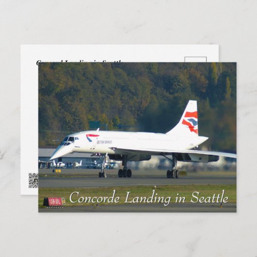 Last Concord Landing in Seattle Briefkaart (Voorkant / Achterkant)