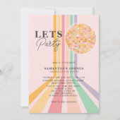 Last Dance Retro Graduation Party Foto Kaart (Voorkant)