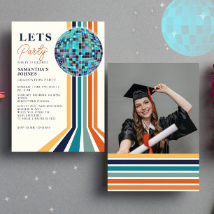 Last Dance Retro Graduation Party Foto Kaart