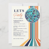 Last Dance Retro Graduation Party Foto Kaart (Voorkant)