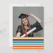 Last Dance Retro Graduation Party Foto Kaart (Achterkant)