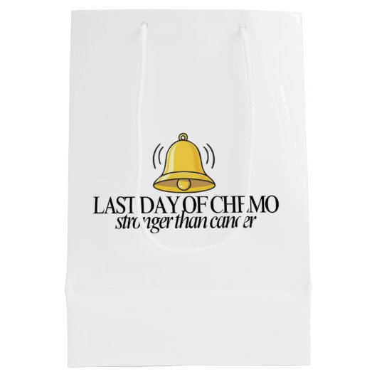 Last Day of Chemo Gift Bag Medium Cadeauzakje (Achterkant)