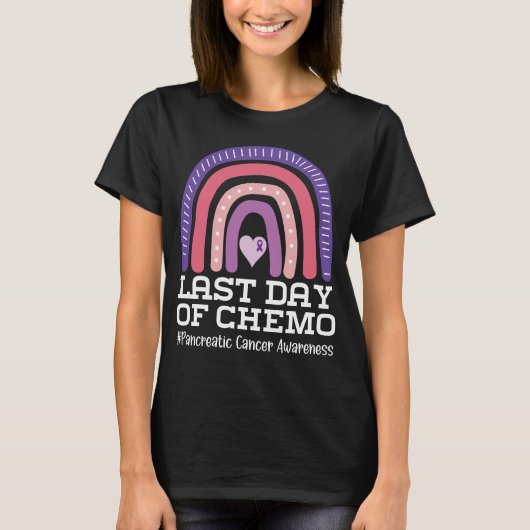 Last Day Of Chemo Pancreatic Cancer Awareness T-shirt (Voorkant)