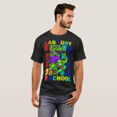 Last Day Of School Funny Dinosaur Last Day Teacher T-shirt (Voorkant volledig)