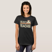 Last Day Of School We Out Teacher Summer Break Vin T-shirt (Voorkant volledig)