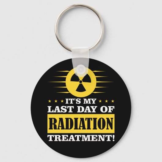 Last Day Radiation Therapy Treatment Cancer Sleutelhanger (Voorkant)