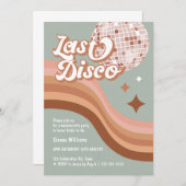 Last Disco 70's Groovy Retro Daisy Bachelorette Kaart (Voorkant / Achterkant)