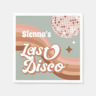 Last Disco 70's Groovy Retro Daisy Bachelorette Servet