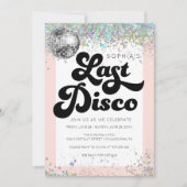 Last Disco Bachelorette Party Itinerary Invitation Kaart (Voorkant)