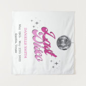 Last Disco Bachelorette Theme Ball Photo backdrop Wandkleed (Voorkant (horizontaal))