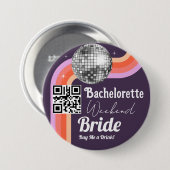 Last Disco Bachelorette Weekend Ronde Button 7,6 Cm (Voorkant /achterkant)