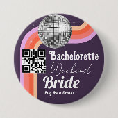 Last Disco Bachelorette Weekend Ronde Button 7,6 Cm (Voorkant)