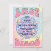 Last Disco Ball Bachelorette Party 1970's Kaart (Voorkant)