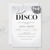 Last Disco Glitz & Glam Bachelorette Party Kaart (Voorkant)