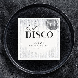 Last Disco Glitz & Glam Bachelorette Party Servet